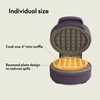 image:imagebella Stack amp Store Mini Waffle Maker 4Inch Ceramic NonToxic BlossomPlum
