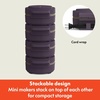 image:imagebella Stack amp Store Mini Waffle Maker 4Inch Ceramic NonToxic BlossomPlum