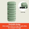 image:imagebella Stack amp Store Mini Waffle Maker 4Inch Ceramic NonToxic BlossomSeaglass