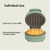 image:imagebella Stack amp Store Mini Waffle Maker 4Inch Ceramic NonToxic BlossomSeaglass
