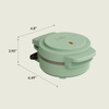 image:imagebella Stack amp Store Mini Waffle Maker 4Inch Ceramic NonToxic BlossomSeaglass