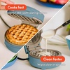 image:imagebella Stack amp Store Mini Waffle Maker 4Inch Ceramic NonToxic BlossomSurf