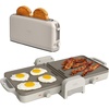 image:imageBELLA 10 x 20 in FoldnStore Dual Temp Griddle  2 Slice Slim toaster Fitsanywhere Kitchenware Slim Toaster w 6 Shades Control amp Griddle w EverGood Ceramic Nonstick Coating Oatmilk