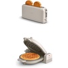 image:imageBELLA 2 slice Slim toaster  FlipnStore Ceramic Waffle Maker Fitsanywhere Kitchenware Waffle Iron w with EverGood Ceramic Nonstick Coating amp Smart Toaster w 6 Shades Control Oatmilk