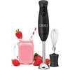 image:imageBELLA 2Speed Hand Immersion Blender with Whisk Attachment 250 Watt Red Immersion Blender with Dishwasher Safe Whisk amp Blending Attachments for Food Prep 14460Black