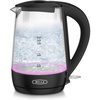image:imagebella 17 Liter Glass Electric Kettle Quickly Boil 7cups of water BlackBlack  Pink