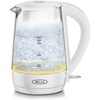 image:imagebella 17 Liter Glass Electric Kettle Quickly Boil 7cups of water BlackWhite  Yellow