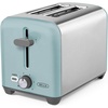 image:imagebella 2 Slice Toaster Wide Slots Stainless SteelBlackStainless Steel and Aqua