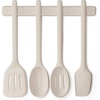 image:imagebella 5 Piece Tool Set with Magnetic Rack Nontoxic Foodgrade OatmilkOatmilk