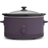 image:imagebella 6qt Manual NonToxic Slow Cooker with Cord Storage PlumPlum