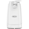 image:imagebella Electric Can Opener and Knife Sharpener Removable Cutting Lever Cord Storage Stainless Steel Blade White