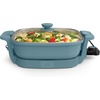 image:imagebella FitsAnywhere SAUTE Make amp Take Skillet NonToxic Ceramic OatmilkSurf