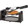 image:imagebella Rotating Belgian Waffle Maker with Nonstick Plates Stainless SteelPolished Stainless Steel