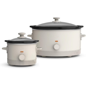 image:imageBELLA 15 Qt Slow Cooker  6 Qt Manual Slow Cooker with EverGood Ceramic Nonstick Coating 3 Temperature Setting Dishwasher Safe Stoneware Pot amp Tempered Glass Lid Tangle Free Cord Wrap Oatmilk