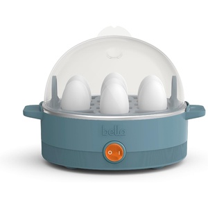 image:imageBELLA Egg Cooker Rapid Boiler amp Poacher Meal Prep Essential Family Sized Meals Make Up To 7 Large Boiled Eggs Dishwasher Safe Lid with CoolTouch Handles Poaching Tray Included BlackSurf