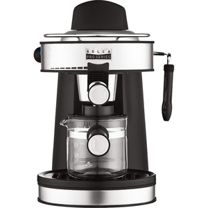 image:imageBella  Pro Series Espresso Machine with 5 bars of pressure and Milk Frother  8 ounces Stainless Steel