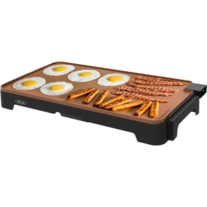 image:imageBella 12 x 22 in Ceramic Griddle OatmilkCopper