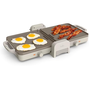 image:imagebella 10x20 Fold and Store Griddle NonToxic Ceramic Coating OatmilkOatmilk