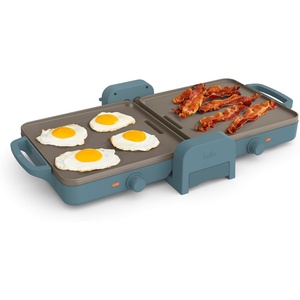 image:imagebella 10x20 Fold and Store Griddle NonToxic Ceramic Coating OatmilkSurf