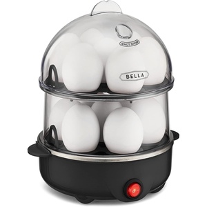 image:imagebella 14Egg Capacity Cooker amp Steamer Double Stack 360 Watt OatmilkBlack