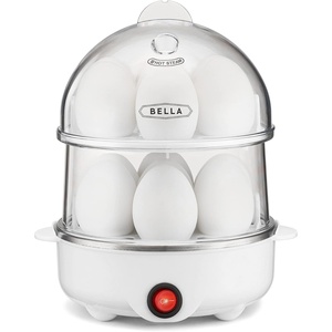 image:imagebella 14Egg Capacity Cooker amp Steamer Double Stack 360 Watt OatmilkWhite