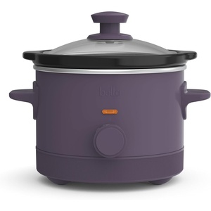 image:imagebella 15qt Manual NonToxic Slow Cooker with 3 Heat Settings BlackPlum