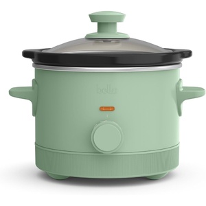 image:imagebella 15qt Manual NonToxic Slow Cooker with 3 Heat Settings BlackSeaglass