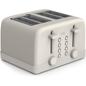 image:imagebella 4Slice Toaster with Extra Wide Slots OatmilkOatmilk