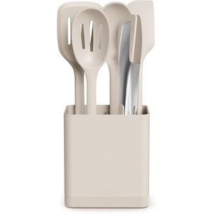 image:imagebella 6 Pc Modular Kitchen Utensil Tool Set NonToxic Silcone OatmilkOatmilk