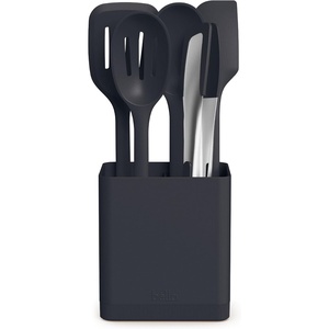 image:imagebella 6 Pc Modular Kitchen Utensil Tool Set NonToxic Silcone OatmilkSlate