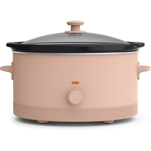 image:imagebella 6qt Manual NonToxic Slow Cooker with Cord Storage PlumBlossom