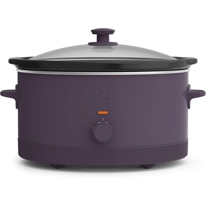 image:imagebella 6qt Manual NonToxic Slow Cooker with Cord Storage PlumPlum