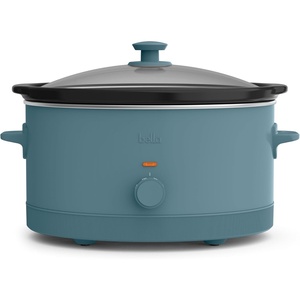 image:imagebella 6qt Manual NonToxic Slow Cooker with Cord Storage PlumSurf