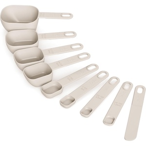 image:imagebella 9 Piece Nested Measuring Set NonToxic Silicone OatmilkOatmilk