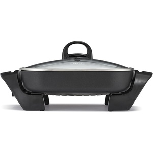 image:imagebella FitsAnywhere SAUTE Make amp Take Skillet NonToxic Ceramic OatmilkBlack