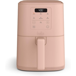 image:imagebella Fitsanywhere Slim 4qt Air Fryer NonToxic Coating OatmilkBlossom