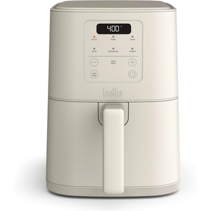image:imagebella Fitsanywhere Slim 4qt Air Fryer NonToxic Coating OatmilkOatmilk