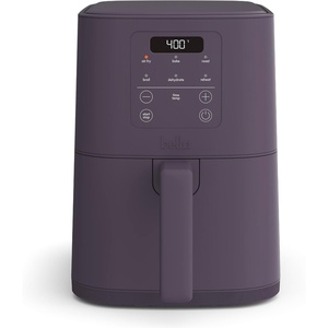image:imagebella Fitsanywhere Slim 4qt Air Fryer NonToxic Coating OatmilkPlum