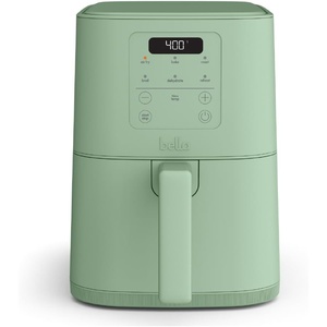 image:imagebella Fitsanywhere Slim 4qt Air Fryer NonToxic Coating OatmilkSeaglass