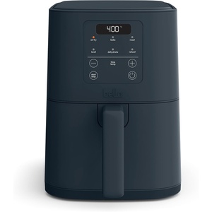 image:imagebella Fitsanywhere Slim 4qt Air Fryer NonToxic Coating OatmilkSlate