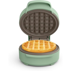 image:imagebella Stack amp Store Mini Waffle Maker 4Inch Ceramic NonToxic BlossomSeaglass