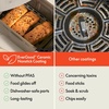 image:imagebella 4 Qt TriZone Air Fryer EverGood Ceramic Nonstick Coating Dual Basket Design w Removable Divider Digital Touchscreen Control w 6 Preset Cooking Options 1200 Watt 3lb Capacity SurfPlum