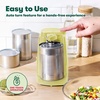 image:imagebella Electric Can Opener and Knife Sharpener Multifunctional Bottle Opener with Removable Cutting Lever and Cord Storage Stainless Steel Blade GrayYellow