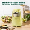 image:imagebella Electric Can Opener and Knife Sharpener Multifunctional Bottle Opener with Removable Cutting Lever and Cord Storage Stainless Steel Blade GrayYellow