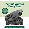 image:imageBELLA Classic Belgian Waffle Maker 7 Round Non Stick Waffle Iron Makes 1 Thick Waffles Variable browning control knob Staycool handle with locking latch BlackBlack