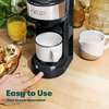 image:imageBELLA Dual Brew Single Serve Coffee Maker Brews both Kcup and Ground Coffee Large 14oz Capacity Easy One Touch Auto Shutoff RedBlack