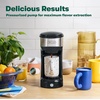 image:imageBELLA Dual Brew Single Serve Coffee Maker Brews both Kcup and Ground Coffee Large 14oz Capacity Easy One Touch Auto Shutoff RedBlack