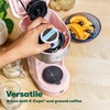 image:imageBELLA Dual Brew Single Serve Coffee Maker Brews both Kcup and Ground Coffee Large 14oz Capacity Easy One Touch Auto Shutoff RedPink