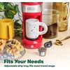 image:imageBELLA Dual Brew Single Serve Coffee Maker Brews both Kcup and Ground Coffee Large 14oz Capacity Easy One Touch Auto Shutoff RedRed