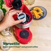 image:imageBELLA Dual Brew Single Serve Coffee Maker Brews both Kcup and Ground Coffee Large 14oz Capacity Easy One Touch Auto Shutoff RedRed